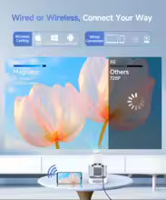 Portable HD projector with remote control